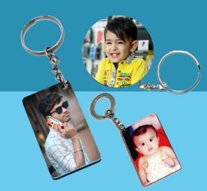 eStuffz® Customize Personalized Own Photo Wooden MDF Key Chain (Both Side Printed)