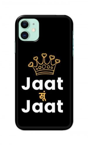 For Apple iPhone 11 Printed Mobile Case Back Cover Pouch (Jaat Su Jaat)