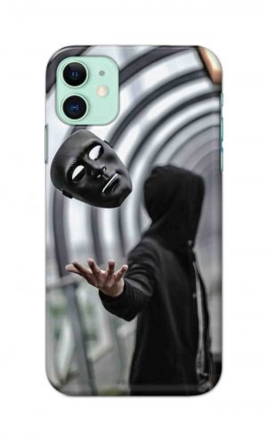 For Apple iPhone 11 Printed Mobile Case Back Cover Pouch (Mask Man)