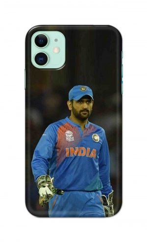 For Apple iPhone 11 Printed Mobile Case Back Cover Pouch (Mahendra Singh Dhoni)