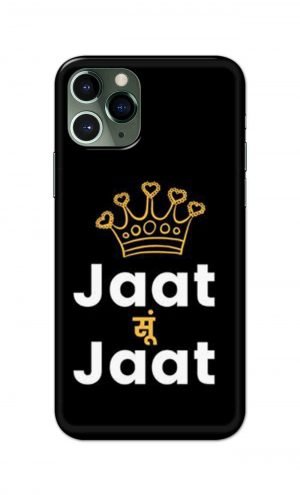 For Apple iPhone 11 Pro Max Printed Mobile Case Back Cover Pouch (Jaat Su Jaat)