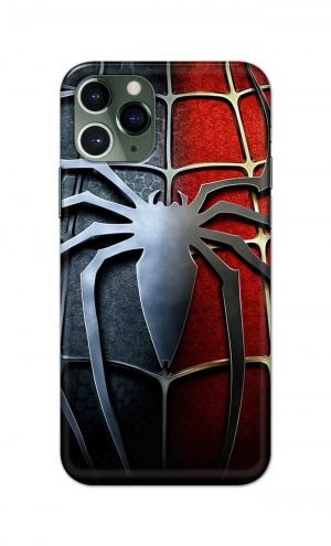 For Apple iPhone 11 Pro Max Printed Mobile Case Back Cover Pouch (Spider)