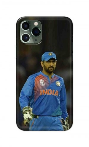 For Apple iPhone 11 Pro Max Printed Mobile Case Back Cover Pouch (Mahendra Singh Dhoni)