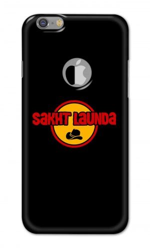 For Apple iPhone 6 6s Logo Cut Printed Mobile Case Back Cover Pouch (Sakht Launda)