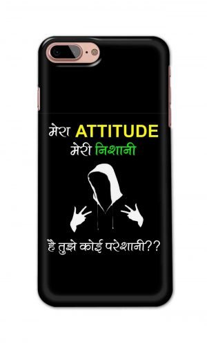 For Apple iPhone 7 Plus 8 Plus Printed Mobile Case Back Cover Pouch (Mera Attitude Meri Nishani)