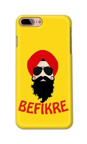 For Apple iPhone 7 Plus 8 Plus Printed Mobile Case Back Cover Pouch (Sardar Ji Befikre)