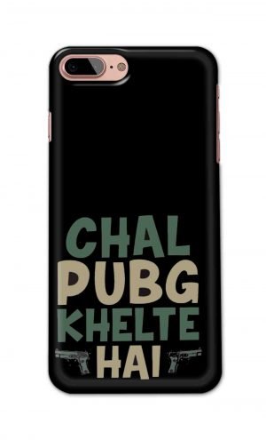 For Apple iPhone 7 Plus 8 Plus Printed Mobile Case Back Cover Pouch (Pubg Khelte Hain)