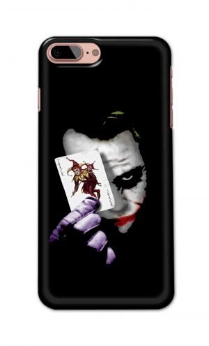 For Apple iPhone 7 Plus 8 Plus Printed Mobile Case Back Cover Pouch (Joker Card In Hand)