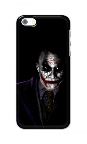 For Apple iPhone SE Printed Mobile Case Back Cover Pouch (Joker Why So Serious)