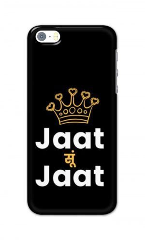 For Apple iPhone SE Printed Mobile Case Back Cover Pouch (Jaat Su Jaat)