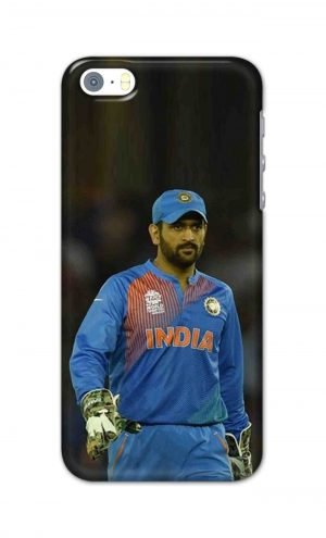 For Apple iPhone SE Printed Mobile Case Back Cover Pouch (Mahendra Singh Dhoni)