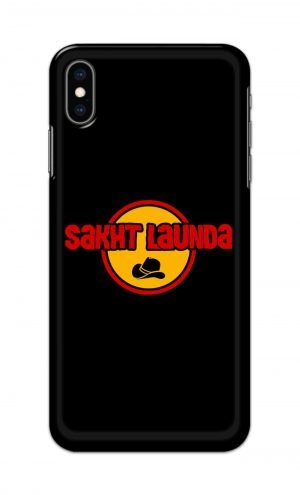 For Apple iPhone XS Max Printed Mobile Case Back Cover Pouch (Sakht Launda)