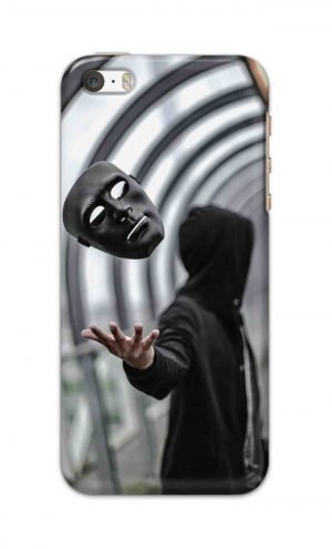 For Apple iPhone 5c Printed Mobile Case Back Cover Pouch (Mask Man)