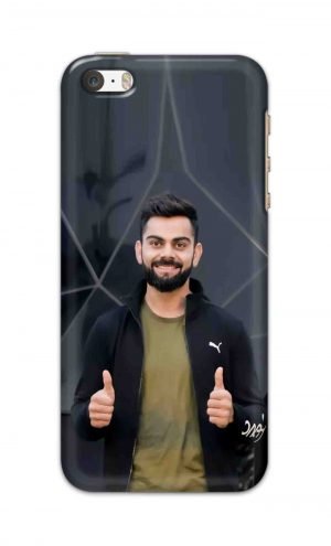 For Apple iPhone 5 5s Printed Mobile Case Back Cover Pouch (Virat Kohli)
