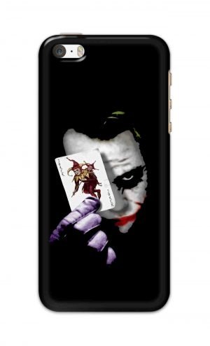 For Apple iPhone 5 5s Printed Mobile Case Back Cover Pouch (Joker Card In Hand)
