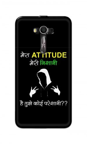 For Asus Zenfone 2 Laser ZE550KL Printed Mobile Case Back Cover Pouch (Mera Attitude Meri Nishani)