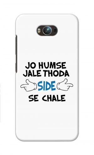 For Asus Zenfone Max Printed Mobile Case Back Cover Pouch (Jo Humse Jale Thoda Side Se Chale)