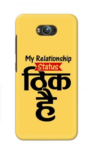 For Asus Zenfone Max Printed Mobile Case Back Cover Pouch (My Relationship Status)