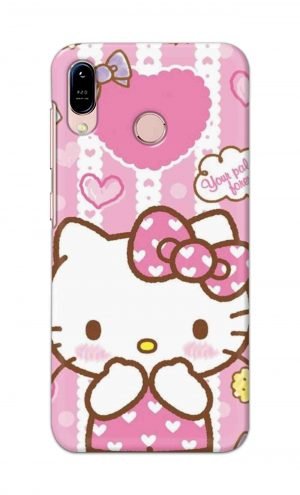 For Asus Zenfone Max M1 Printed Mobile Case Back Cover Pouch (Hello Kitty Pink)