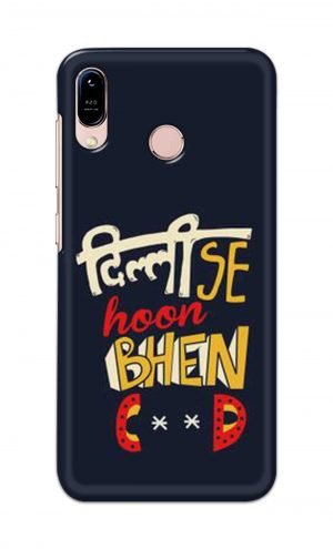 For Asus Zenfone Max M1 Printed Mobile Case Back Cover Pouch (Dilli Se Hoon)