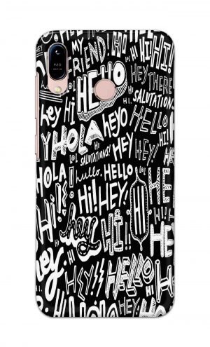 For Asus Zenfone Max M1 Printed Mobile Case Back Cover Pouch (Black And White Graffiti)