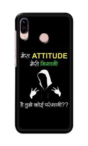 For Asus Zenfone Max M1 Printed Mobile Case Back Cover Pouch (Mera Attitude Meri Nishani)