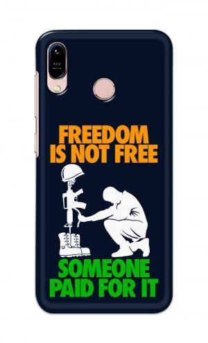For Asus Zenfone Max M1 Printed Mobile Case Back Cover Pouch (Freedom Is Not Free)