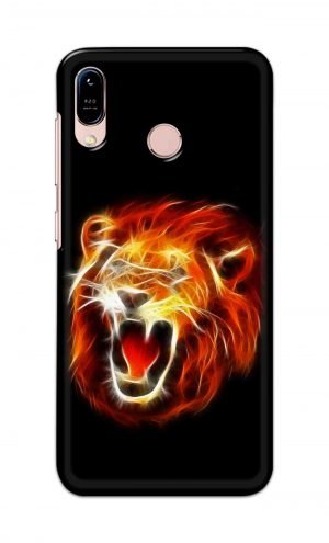 For Asus Zenfone Max M1 Printed Mobile Case Back Cover Pouch (Lion Fire)