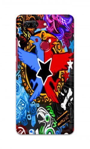 For Gionee M7 Printed Mobile Case Back Cover Pouch (Colorful Eagle)