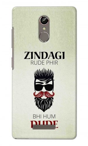 For Gionee S6S Printed Mobile Case Back Cover Pouch (Jindagi Rude Fir Bhi Hum Dude)