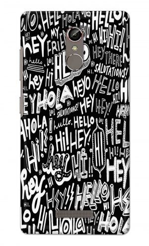For Gionee S6S Printed Mobile Case Back Cover Pouch (Black And White Graffiti)