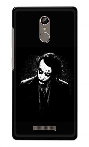 For Gionee S6S Printed Mobile Case Back Cover Pouch (Joker Black And White)