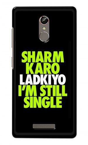 For Gionee S6S Printed Mobile Case Back Cover Pouch (Sharm Karo Ladkiyon)