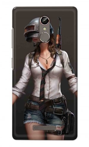 For Gionee S6S Printed Mobile Case Back Cover Pouch (Pubg Girl)