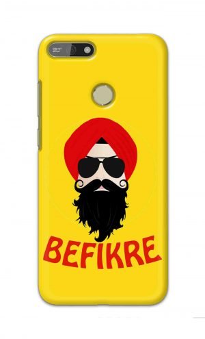For Huawei Honor 7A Printed Mobile Case Back Cover Pouch (Sardar Ji Befikre)