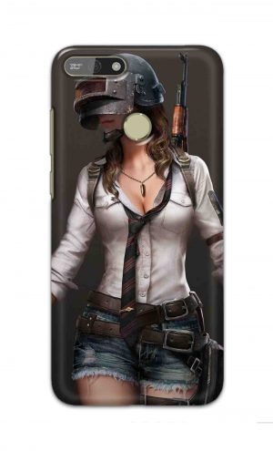For Huawei Honor 7A Printed Mobile Case Back Cover Pouch (Pubg Girl)