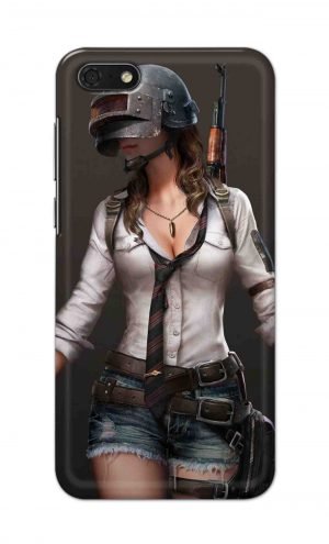 For Huawei Honor 7s Printed Mobile Case Back Cover Pouch (Pubg Girl)