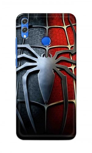 For Huawei Honor 8X Printed Mobile Case Back Cover Pouch (Spider)