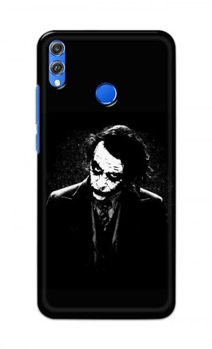 For Huawei Honor 8X Printed Mobile Case Back Cover Pouch (Joker Black And White)