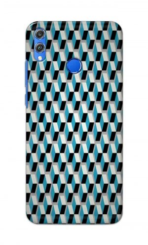 For Huawei Honor 8X Printed Mobile Case Back Cover Pouch (Diamonds Pattern)
