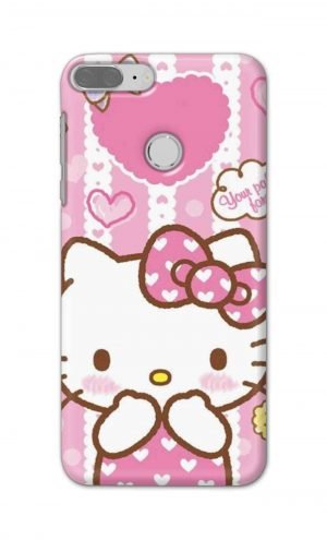 For Huawei Honor 9 Lite Printed Mobile Case Back Cover Pouch (Hello Kitty Pink)