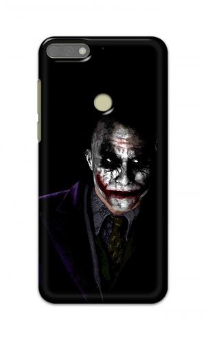 For Huawei Honor 7C Printed Mobile Case Back Cover Pouch (Joker Why So Serious)