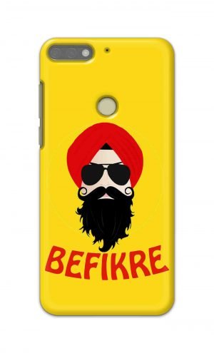 For Huawei Honor 7C Printed Mobile Case Back Cover Pouch (Sardar Ji Befikre)