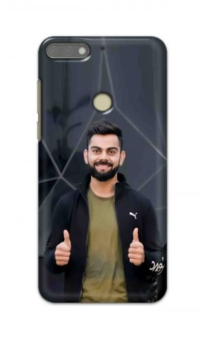 For Huawei Honor 7C Printed Mobile Case Back Cover Pouch (Virat Kohli)