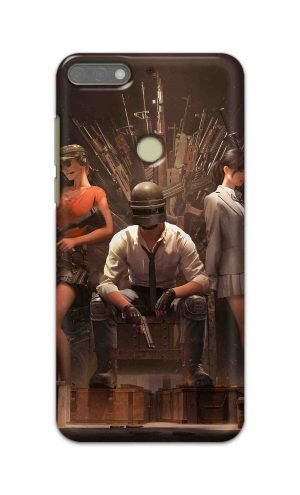 For Huawei Honor 7C Printed Mobile Case Back Cover Pouch (Pubg Sitting)