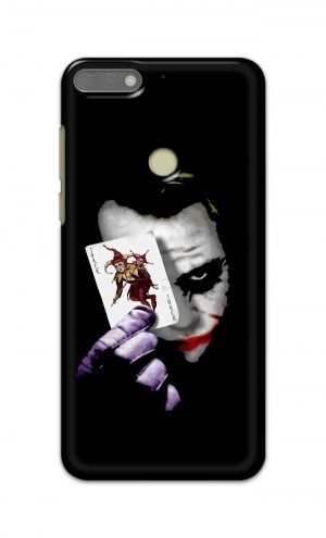 For Huawei Honor 7C Printed Mobile Case Back Cover Pouch (Joker Card In Hand)