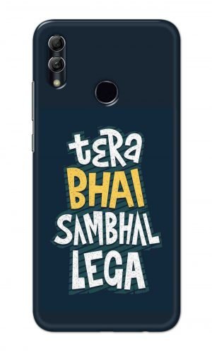 For Huawei Honor 10 Lite Printed Mobile Case Back Cover Pouch (Tera Bhai Sambhal Lega)