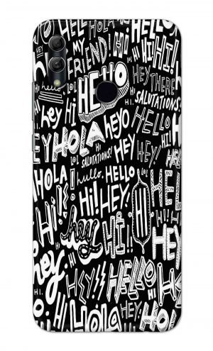 For Huawei Honor 10 Lite Printed Mobile Case Back Cover Pouch (Black And White Graffiti)