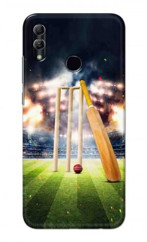 For Huawei Honor 10 Lite Printed Mobile Case Back Cover Pouch (Cricket Bat Ball)