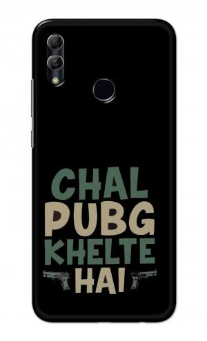 For Huawei Honor 10 Lite Printed Mobile Case Back Cover Pouch (Pubg Khelte Hain)